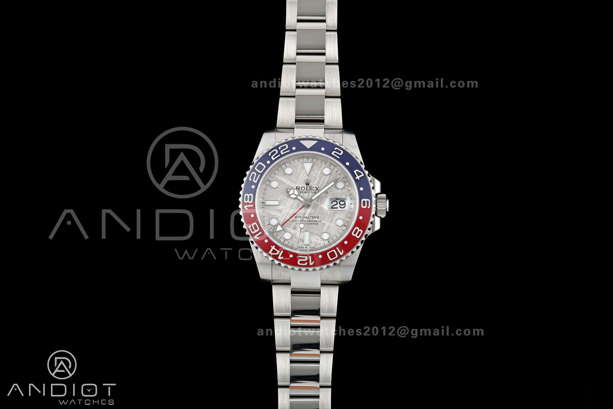 GMT-Master II Blue/Red Ceramic ARF 1:1 Best Edition Meteorite Dial On Oyster Bracelet DD3285 CHS